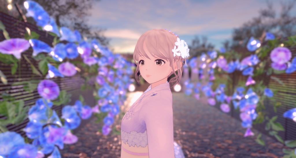 VRoid衣装 男女ゆかた  Cluster対応 (女性用髪型もあり)