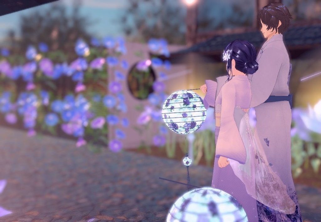 VRoid衣装 男女ゆかた  Cluster対応 (女性用髪型もあり)