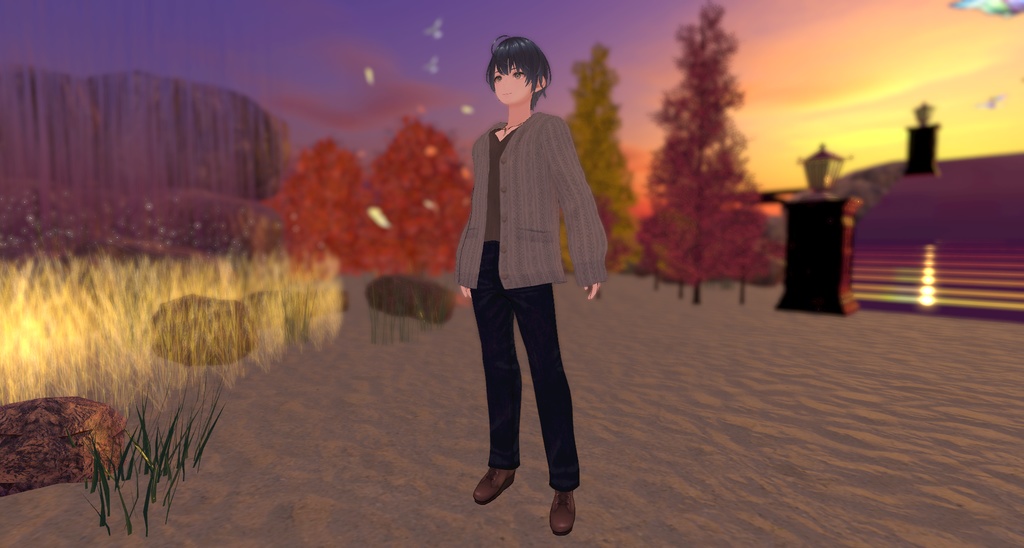 VRoid衣装 秋服カーディガン 色変え可 cluster対応 無料