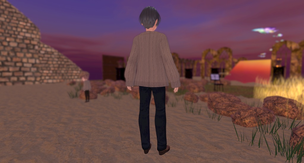 VRoid衣装 秋服カーディガン 色変え可 cluster対応 無料