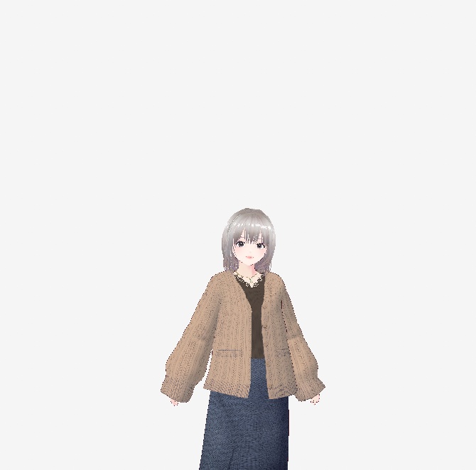 Vroid衣装 カーディガン コート 無料