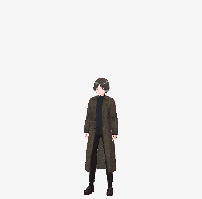 VRoid衣装 トップスに重ね着できる 男性コート 女性コート clusterアバターなど