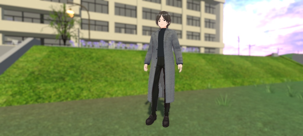 VRoid衣装 トップスに重ね着できる 男性コート 女性コート clusterアバターなど