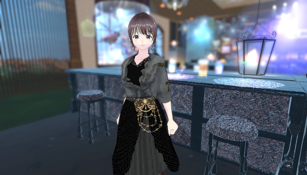 cluster対応アバター VRM 女性フォーマル