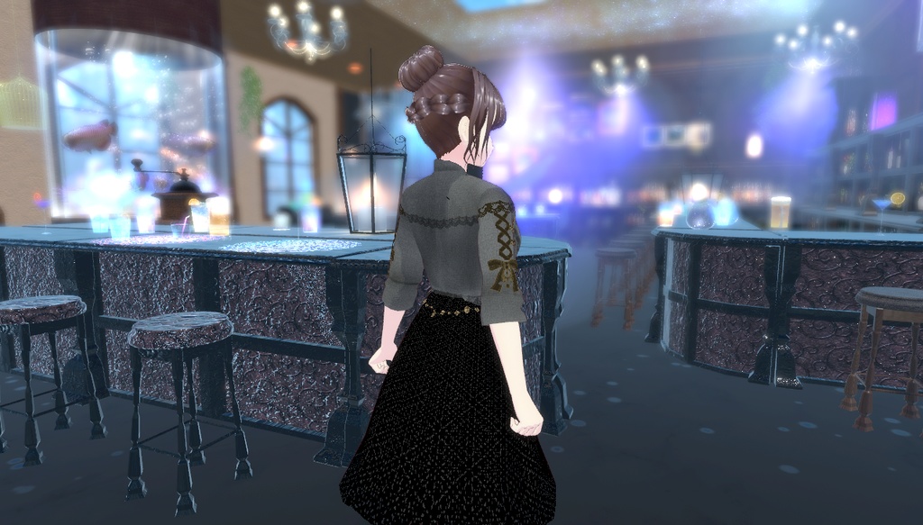 cluster対応アバター VRM 女性フォーマル