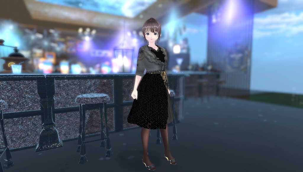 cluster対応アバター VRM 女性フォーマル