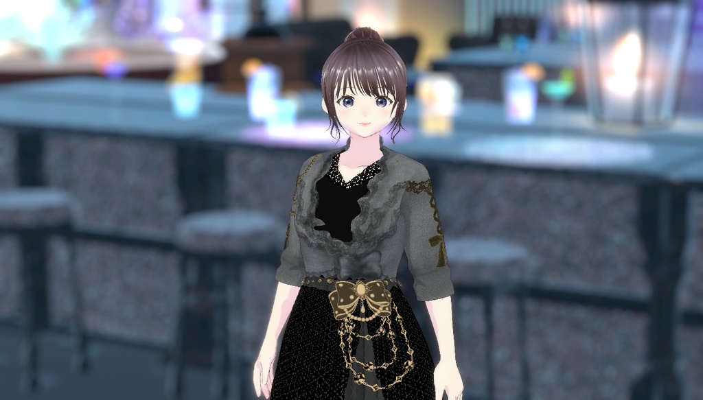 cluster対応アバター VRM 女性フォーマル