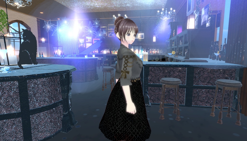 cluster対応アバター VRM 女性フォーマル