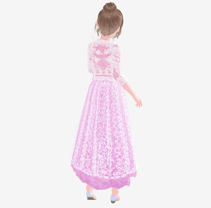 サマードレス ピンク ラッシュガード VRoid衣装 無料