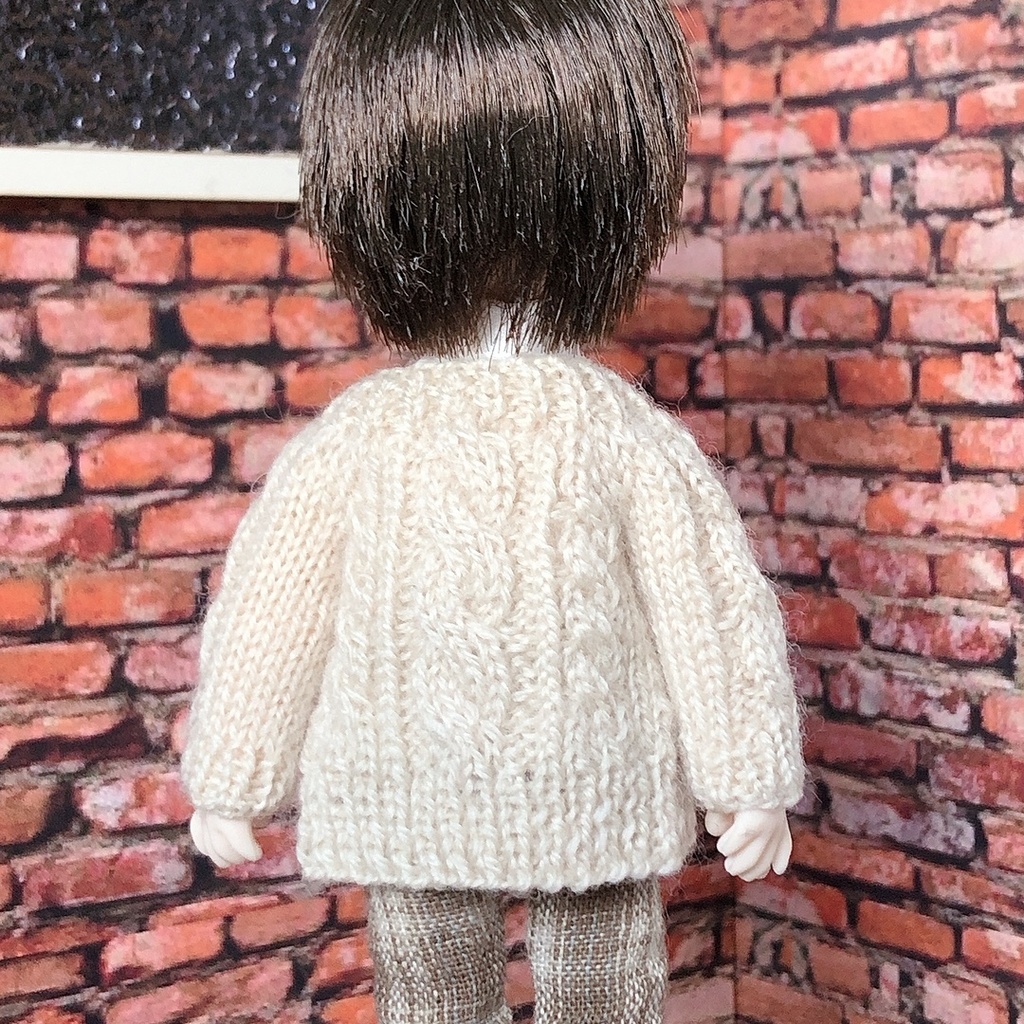 1/12ドールサイズ Vネックカーディガン