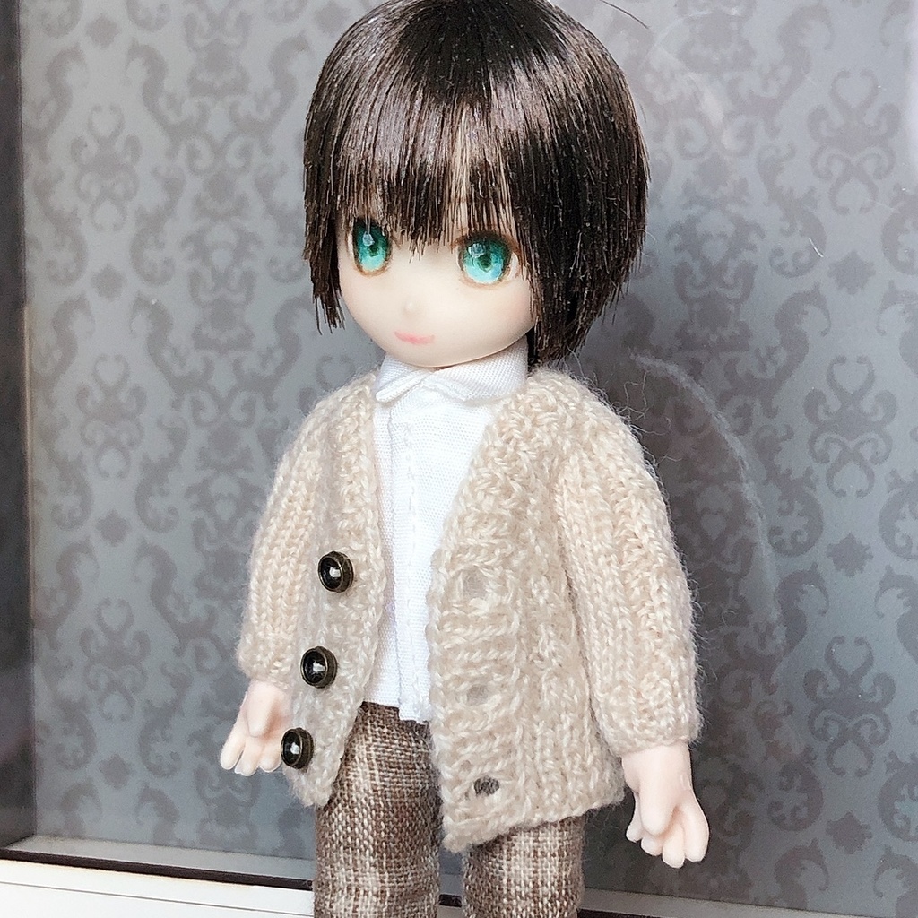 1/12ドールサイズ Vネックカーディガン