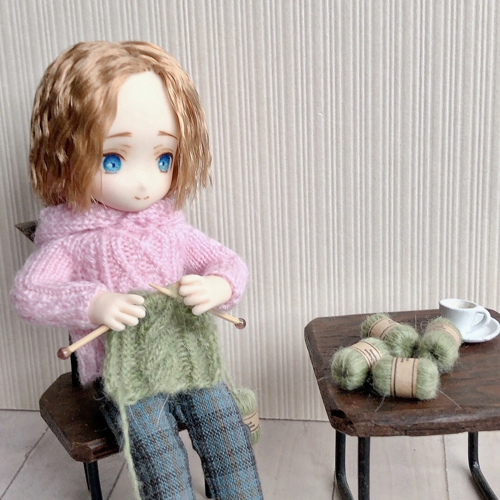 ⭕️専用です。　ミニチュア着物　２枚 ミニチュア】編み物セット - つきはなにっと - BOOTH