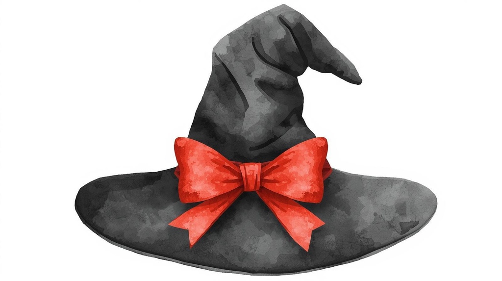 🎃✨ ハロウィンにぴったり!可愛い水彩タッチのクリップアート素材 12点:PNG形式✨🐈⬛🎩