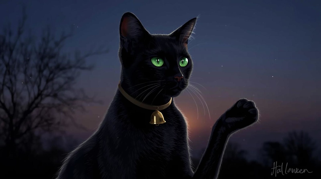 🎃✨ ハロウィンにぴったり!可愛い水彩タッチのクリップアート素材 12点:PNG形式✨🐈⬛🎩