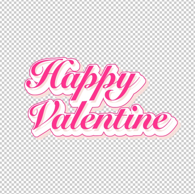 【直前応援!無料・商用可】「Happy Valentine」バレンタインロゴ 【Vtuber様・配信者様向け/サムネイル用素材】