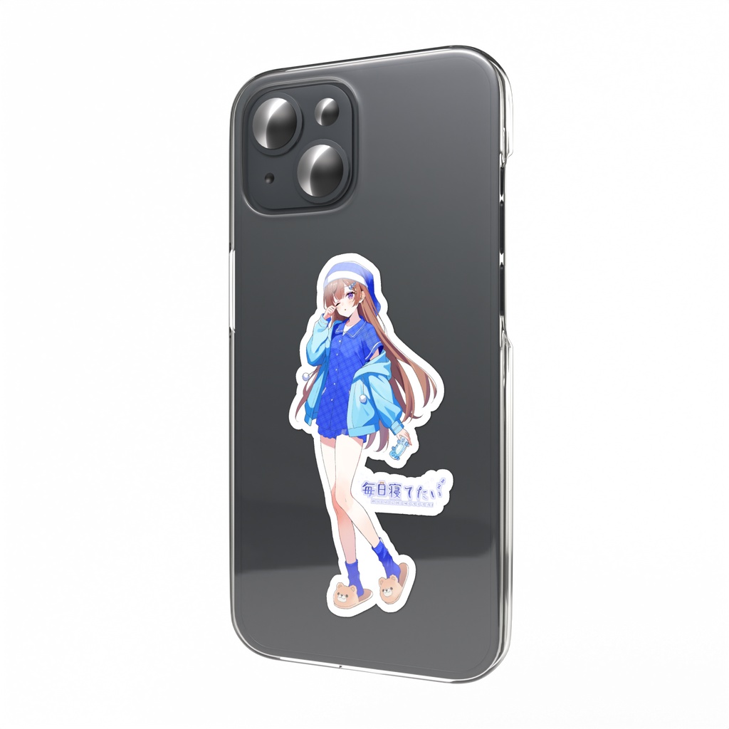 毎日寝てたい スマホステッカー