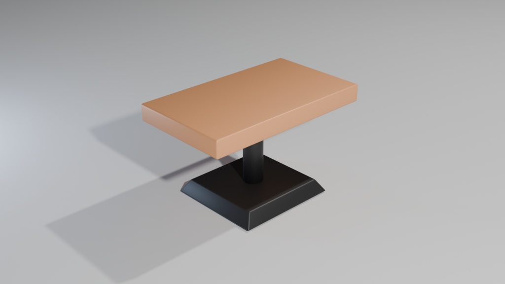 デフォルメ！ファミレス風テーブル3Dモデル【FBX】