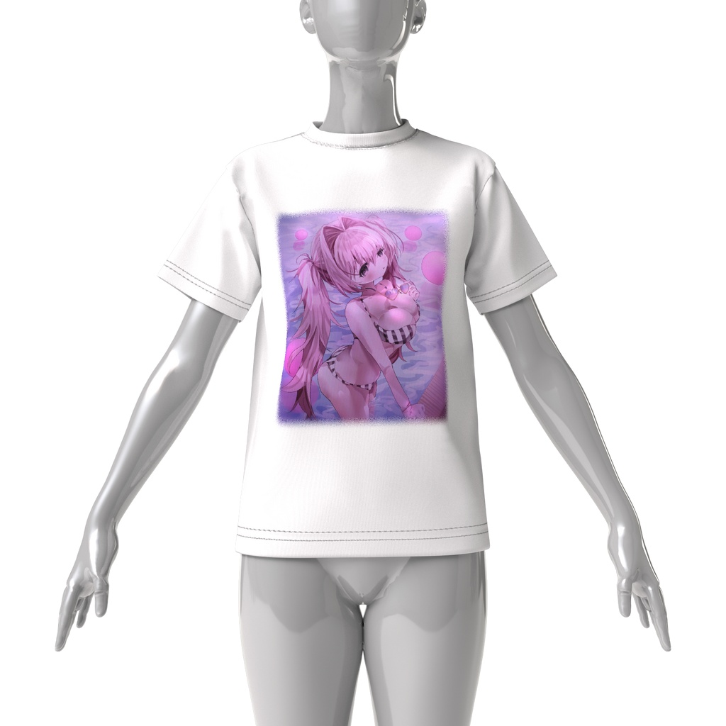 ビッグシルエットTシャツ Night pool
