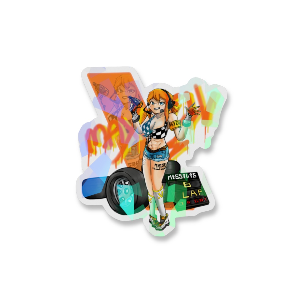 マクスウェル:ピットクイーン ホログラムステッカー