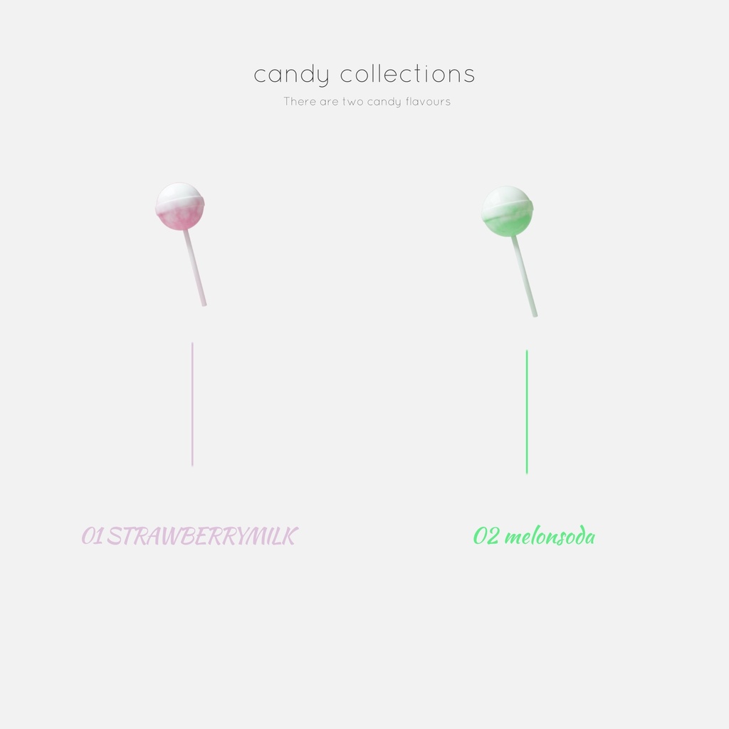 【3Dモデル】キャンディ いちごみるく&メロンソーダ⌇Candy strawberrymilk&melonsoda