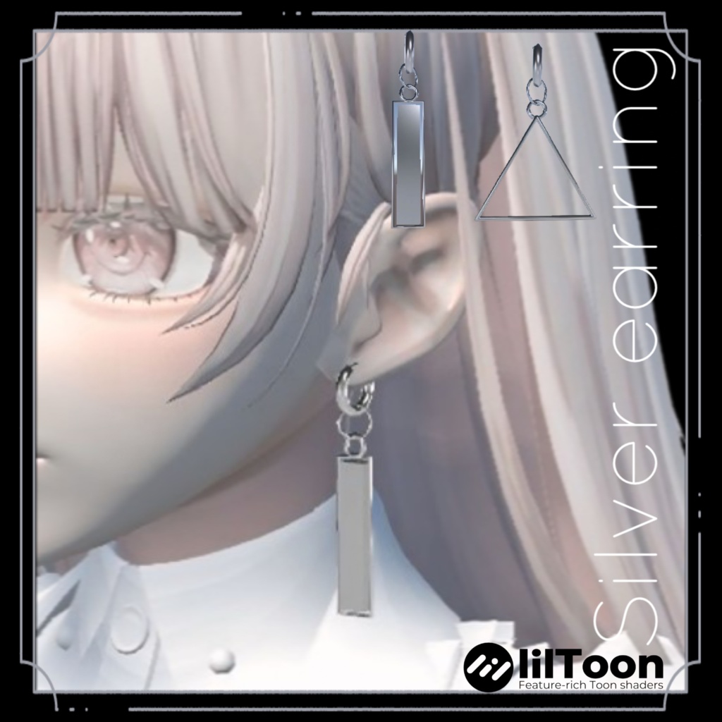 【3Dモデル】シンプルピアスvol,1¦Simple earring vol1