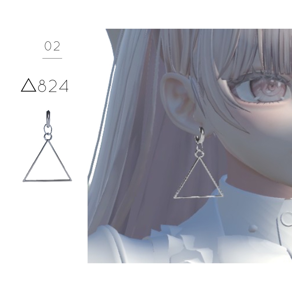 【3Dモデル】シンプルピアスvol,1¦Simple earring vol1