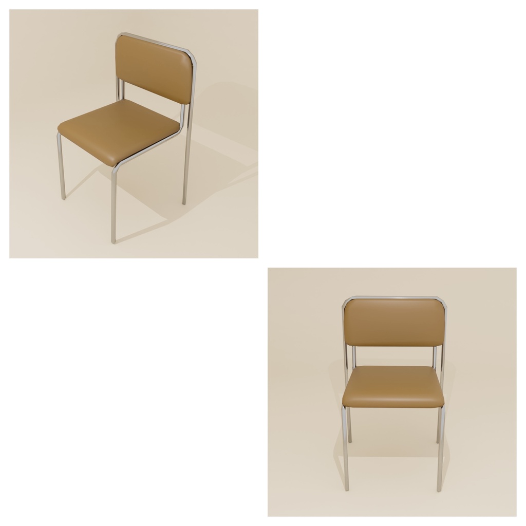 【3Dモデル】学校 机&椅子¦school table&chair