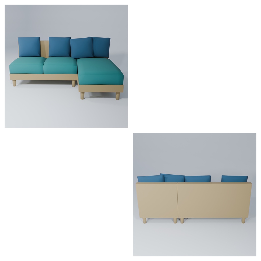 【3Dモデル】ソファvol.5¦sofa.vol.5