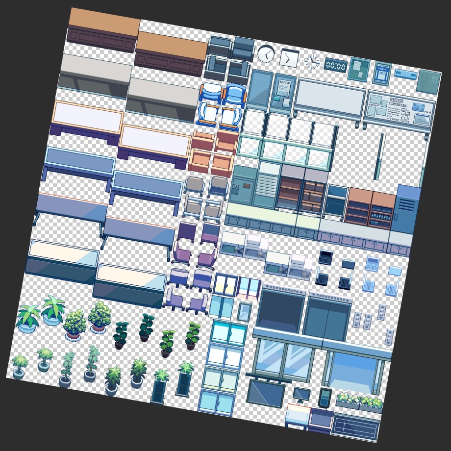 クリアライトオフィスセット_Unite