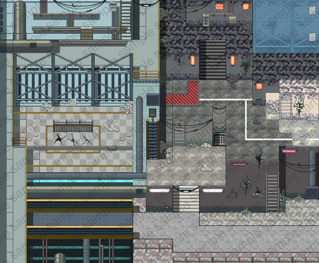 工事・建設現場_タイルセット_Unite