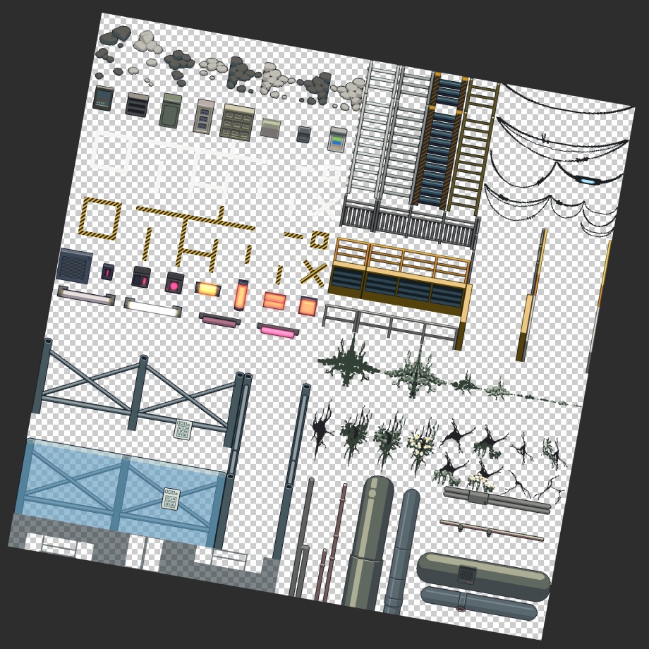 工事・建設現場_タイルセット_Unite
