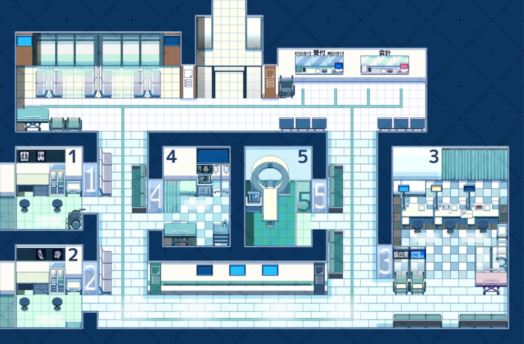 クリアライト病院タイルセット_MV・MZ