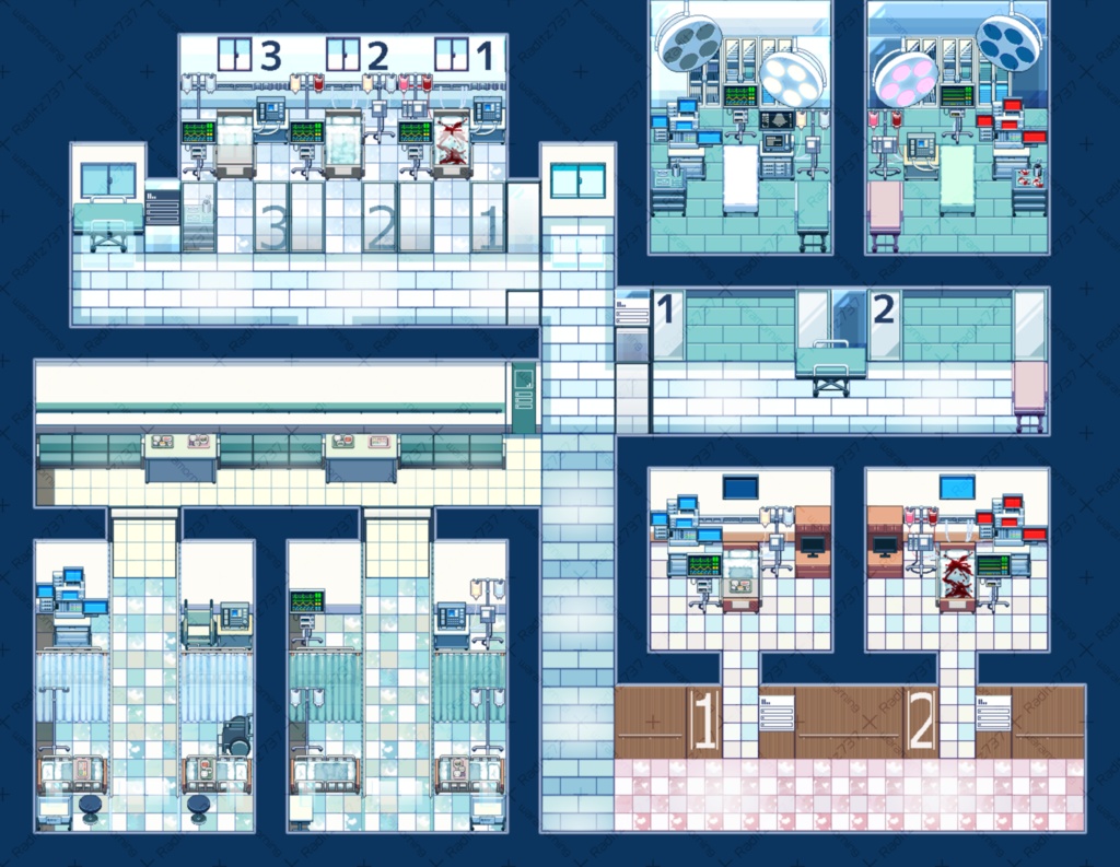 クリアライト病院タイルセット_MV・MZ