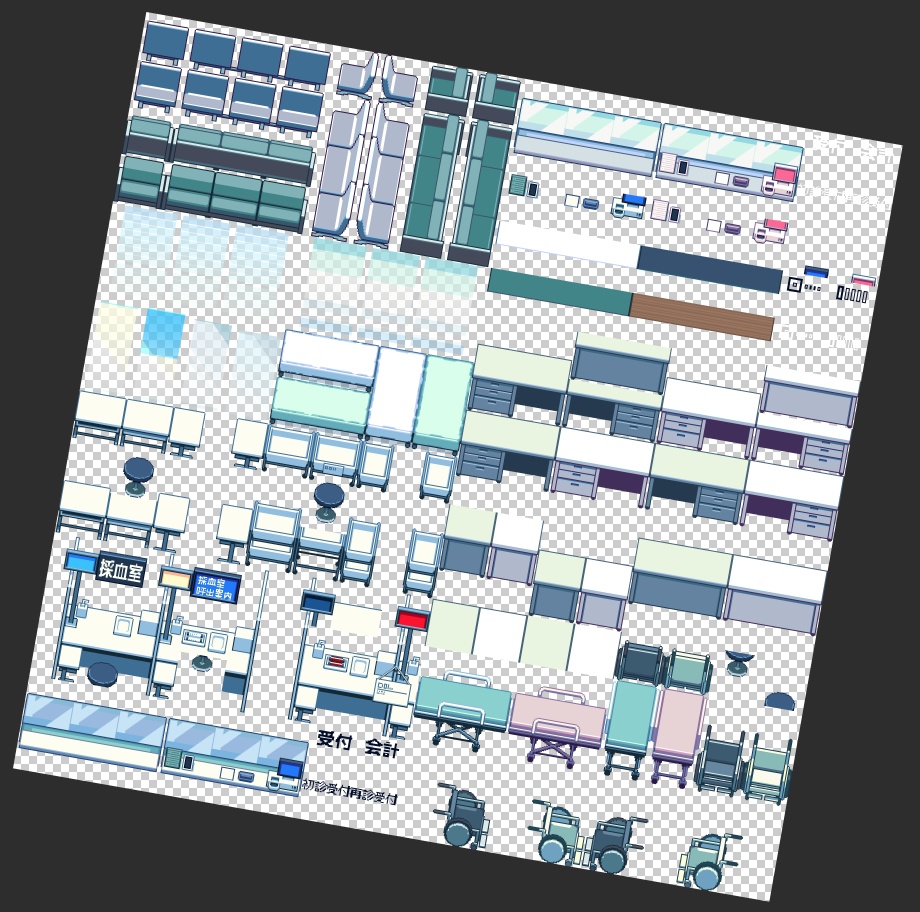 クリアライト病院タイルセット_MV・MZ