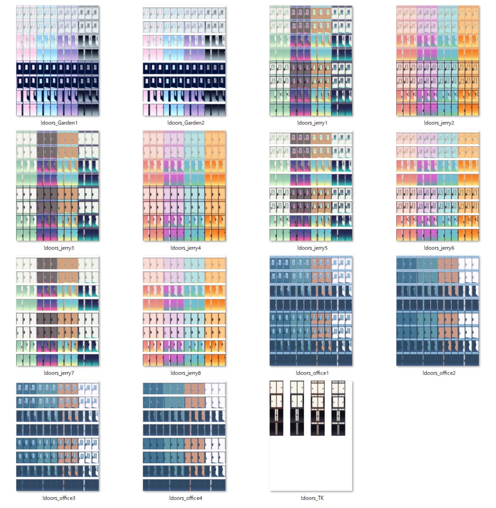 ドア_クリばちタイルセット_MV・MZ