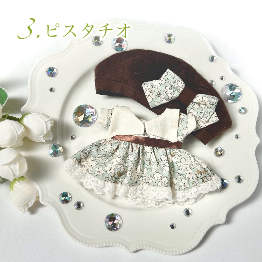 ショコラサンドクッキー(ベレー帽付きドレスワンピース)