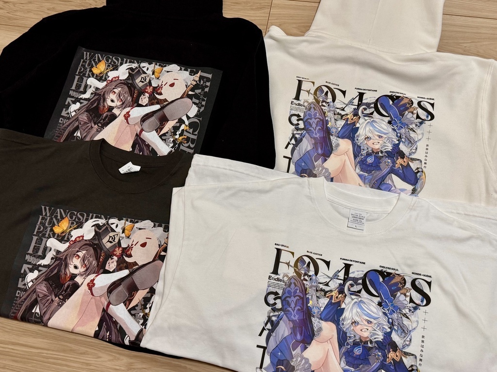 フリーナ デザインダブルジップパーカー WHITE