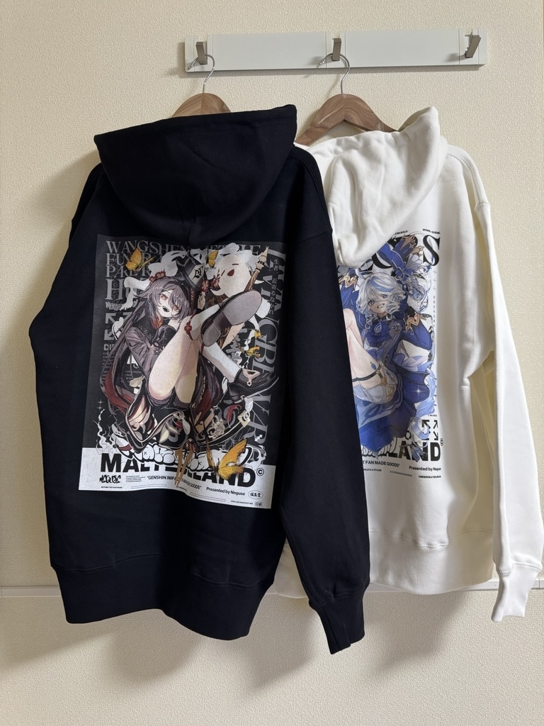 フリーナ デザインダブルジップパーカー WHITE