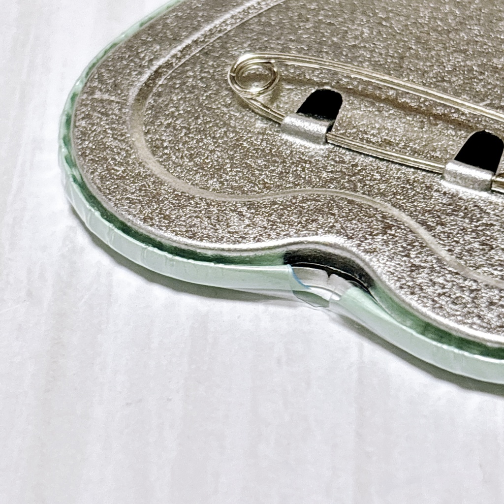 【単品】おジェスずハート型缶バッジ(ホロ無し)