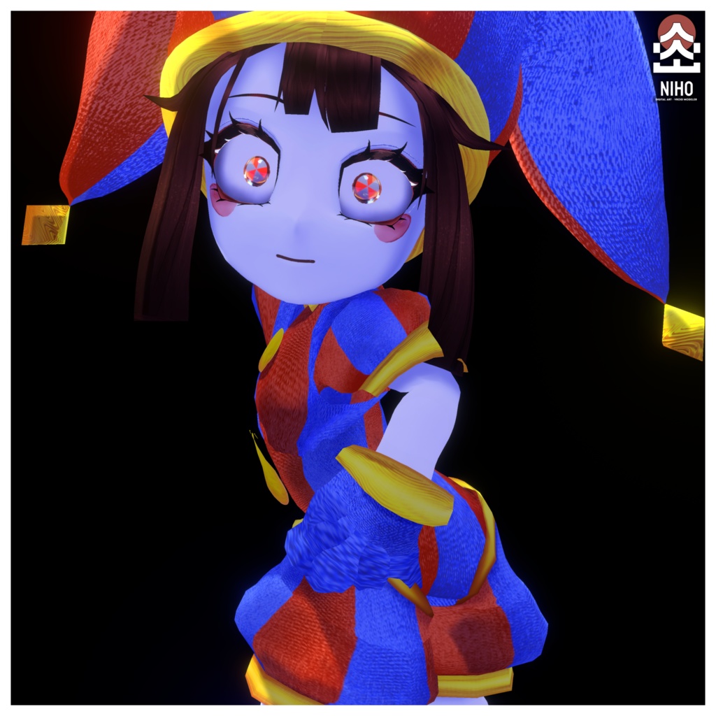 【Vroid Model】 Pomni - Digital Circus ポムニ・デジタル・サーカス