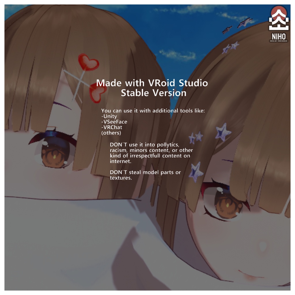 Hair Accesory ヘアアクセサリー【Vroid Stable】