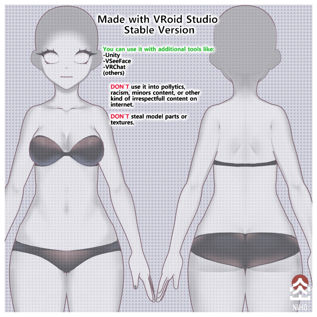 Body Suit Casual ボディスーツカジュアル 【VRoid】