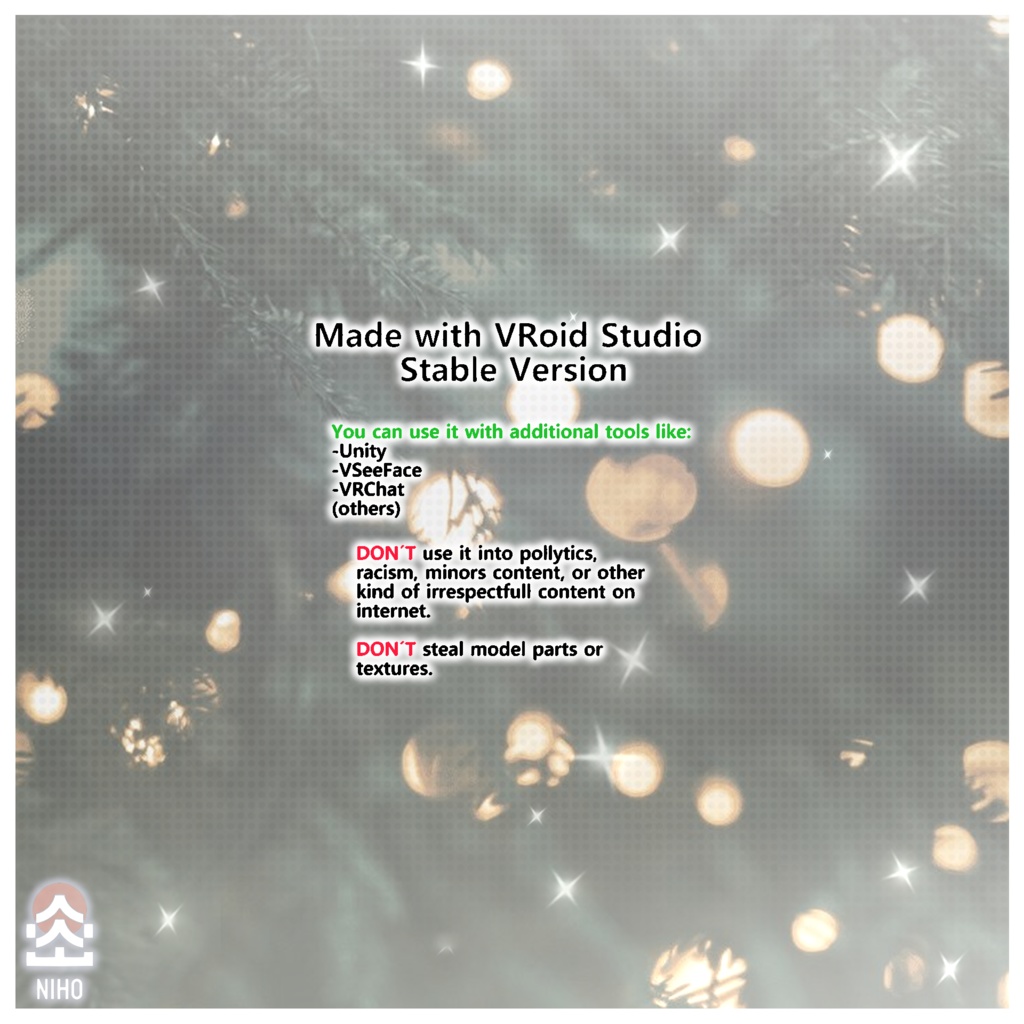 Christmas Outfit クリスマスの衣装 【VRoid】Custom Item カスタムアイテム