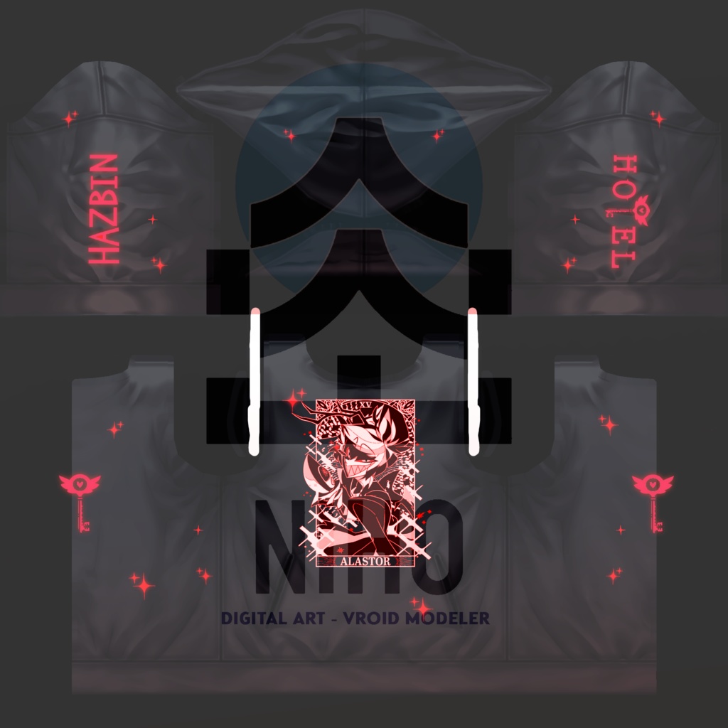 Hazbin Hotel ハズビン・ホテル【VRoid】Texture Hoodie Pack