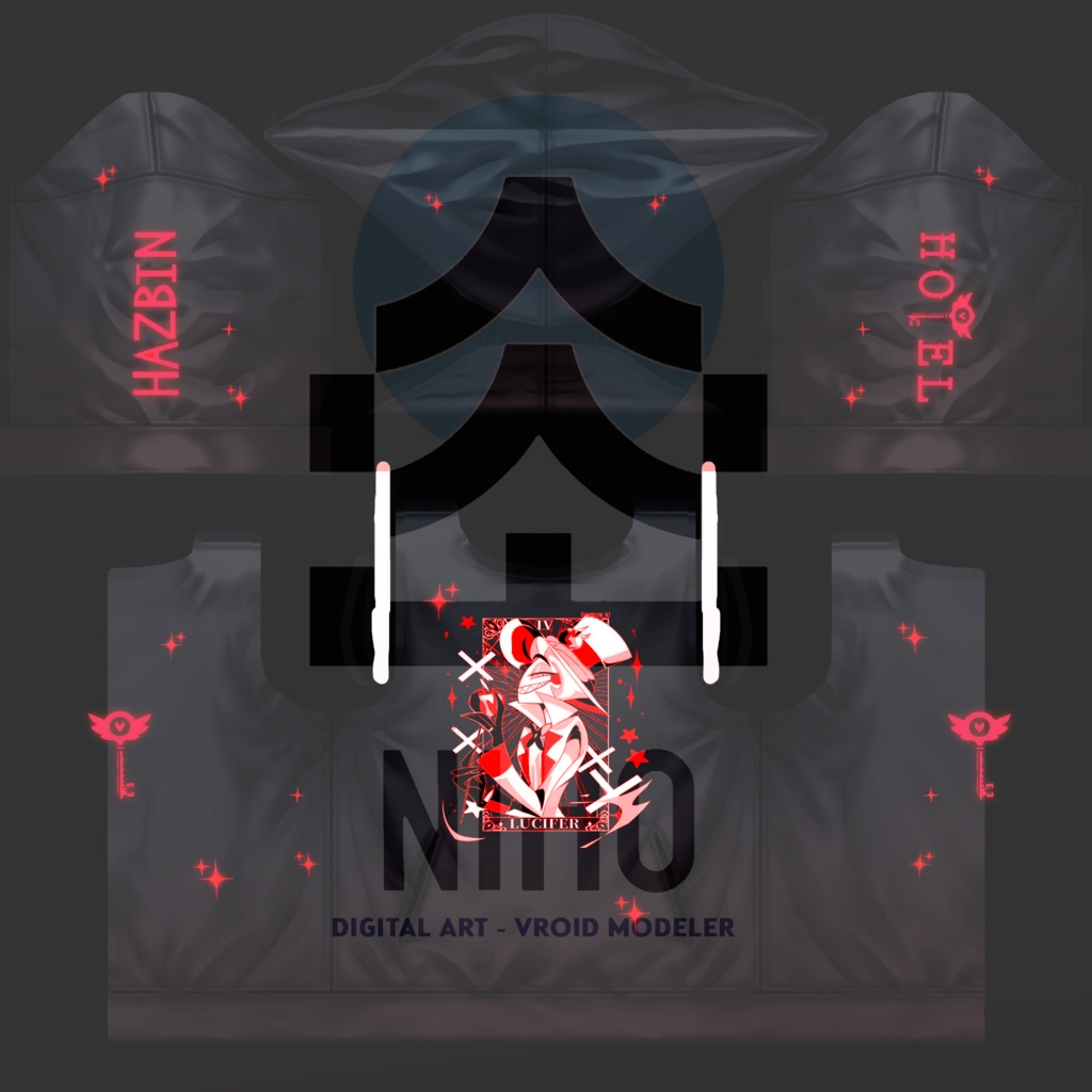 Hazbin Hotel ハズビン・ホテル【VRoid】Texture Hoodie Pack