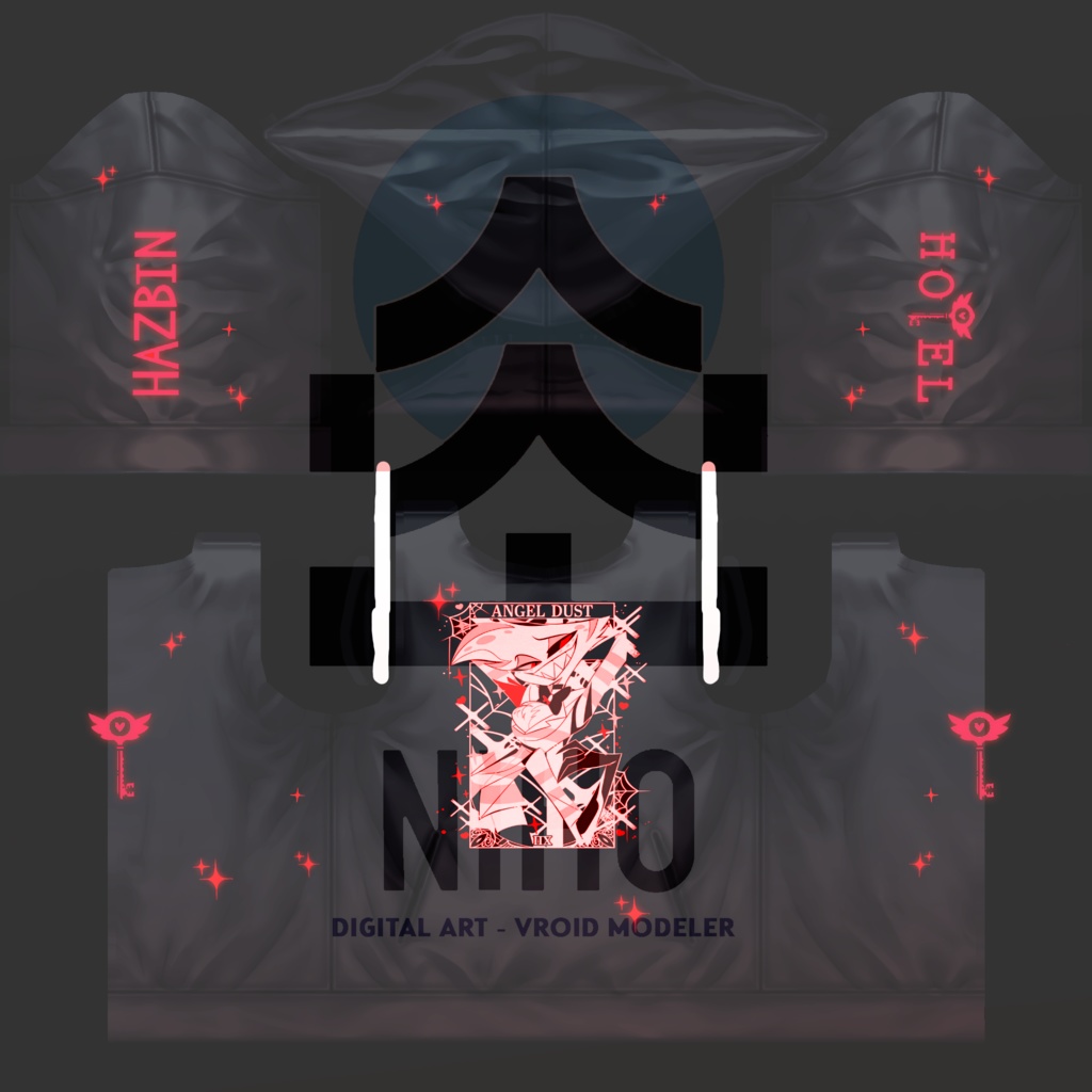 Hazbin Hotel ハズビン・ホテル【VRoid】Texture Hoodie Pack