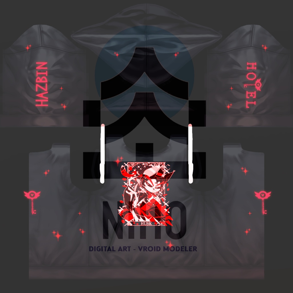 Hazbin Hotel ハズビン・ホテル【VRoid】Texture Hoodie Pack