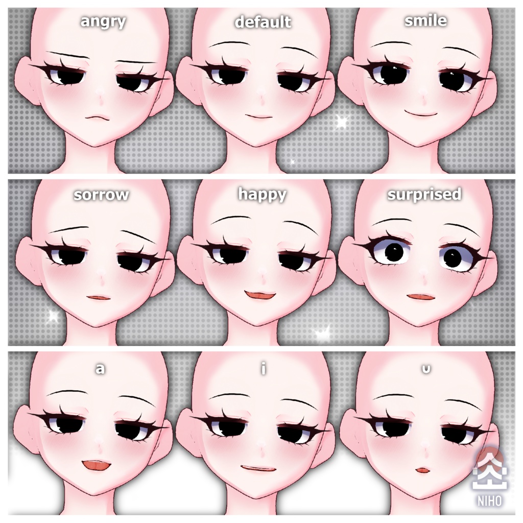 Gothic Female Body Base ゴシック系の女性ボディベース 【.VRoid File】