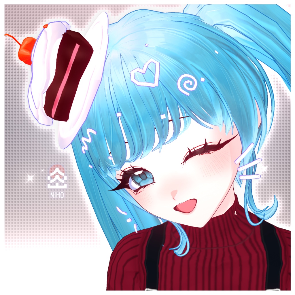 Sweet cake in your head 頭の中に甘いケーキがある【VRoid】Custom Item カスタムアイテム