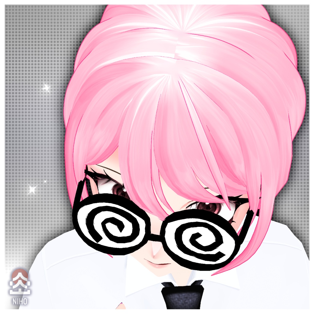 SCIENTIST LAB GLASSES 科学者の実験用メガネ【VRoid】Custom Item カスタムアイテム